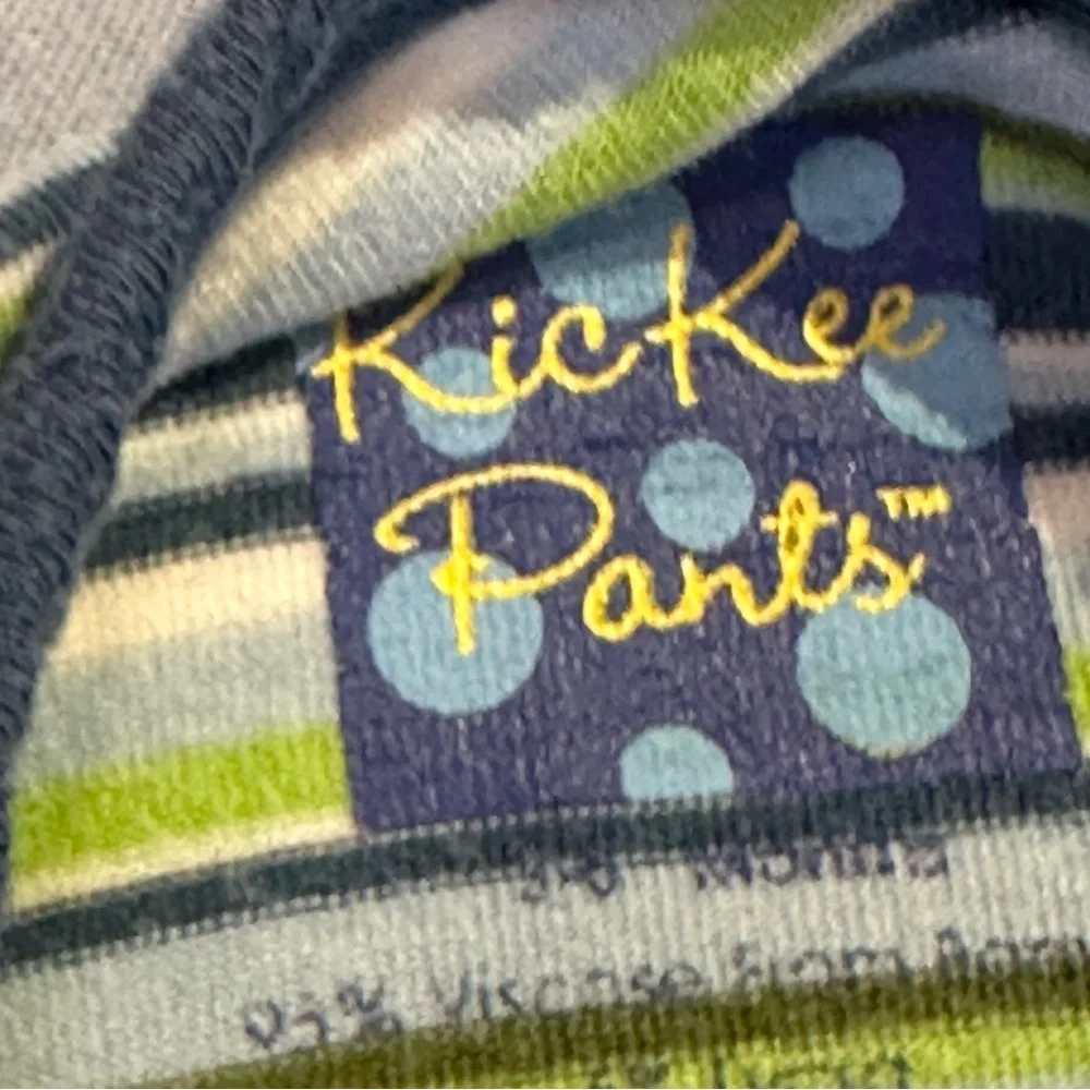KickKee Pants - Striped Kids One Piece sleeper/romper - Picture 4 of 5